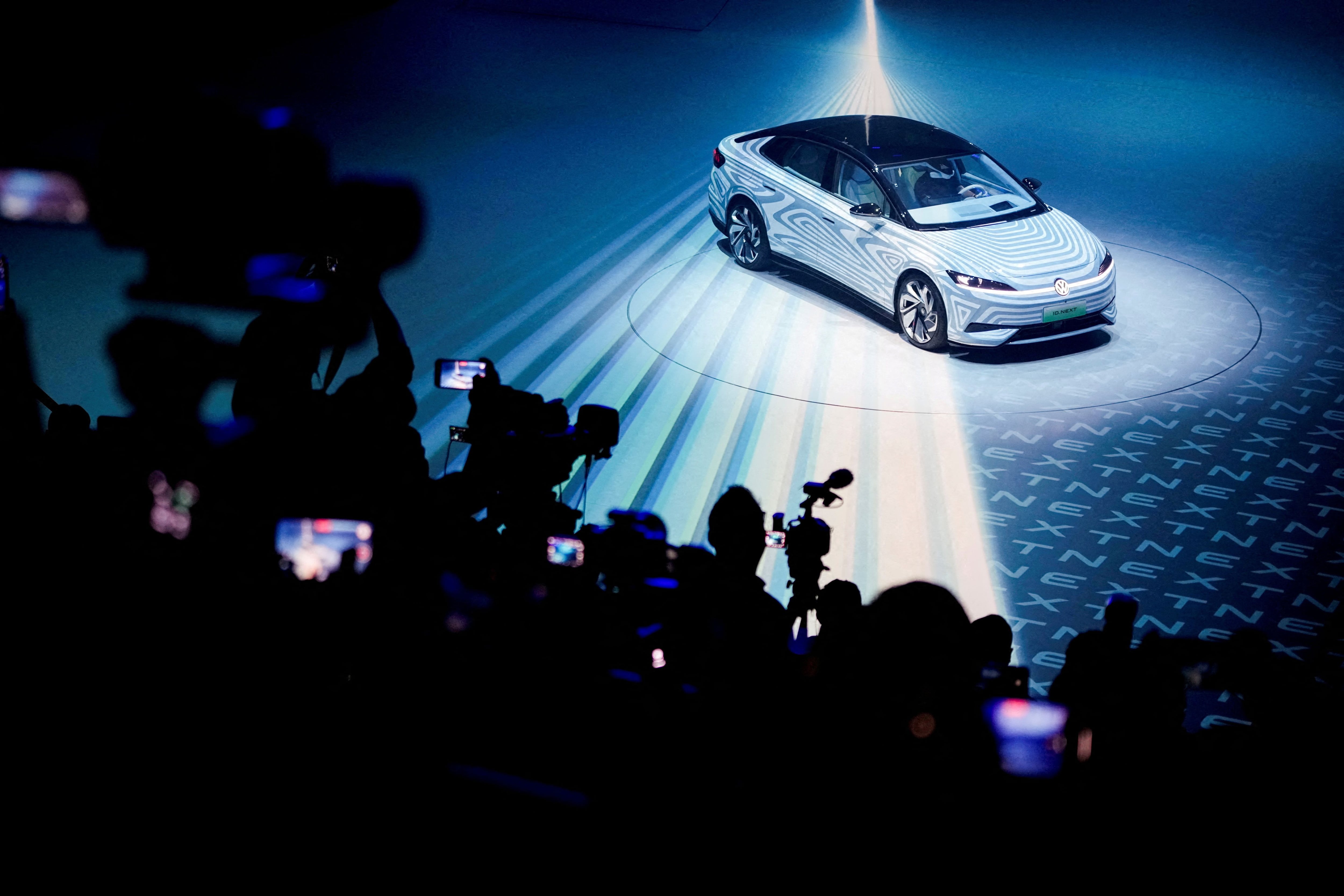 FILE PHOTO: Volkswagen premieres new ID.7 electric sedan, ahead of the Shanghai Auto Show