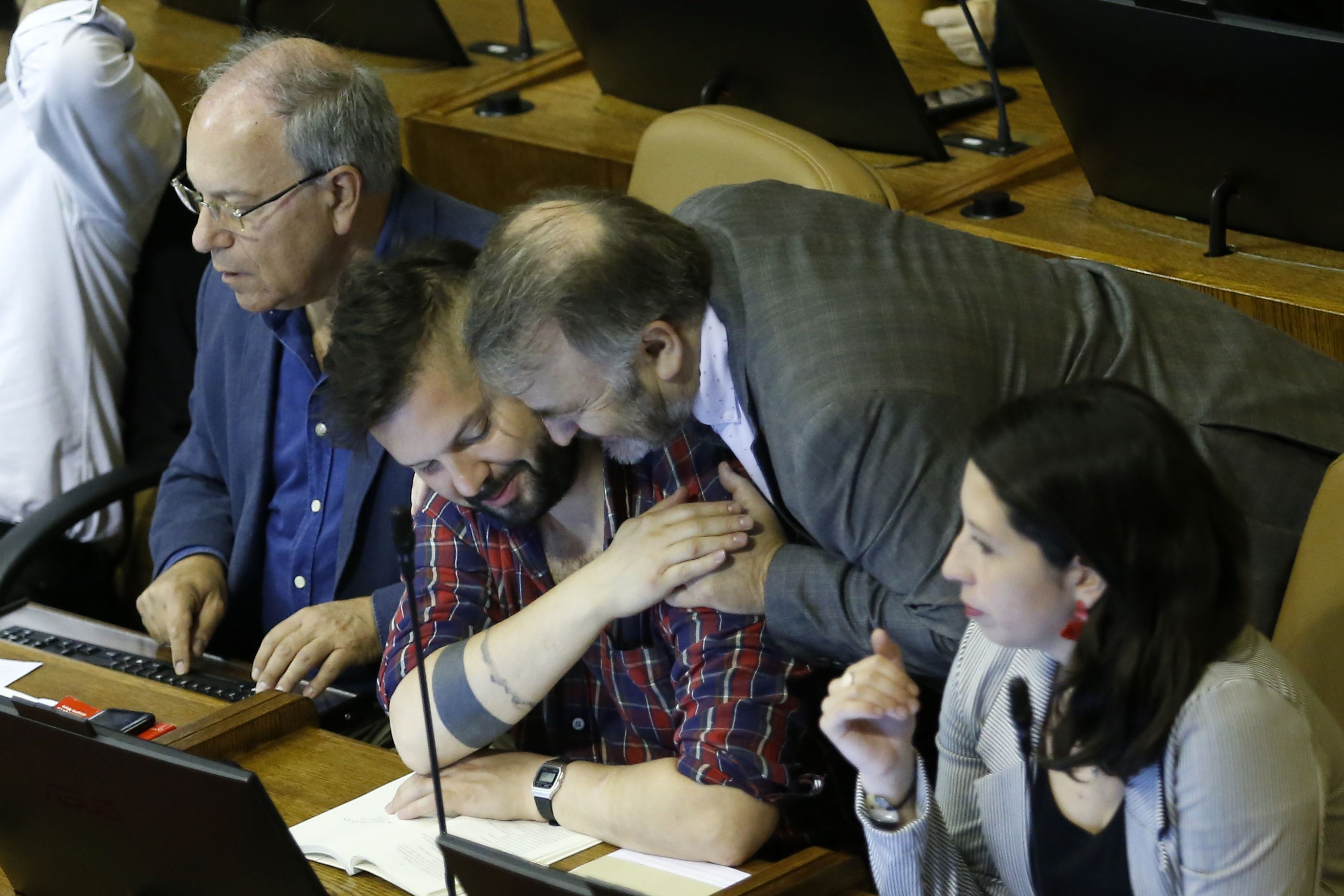 Diputado Gabriel Boric vuelve a la Camara de Diputados tras ausentarse por problemas de salud. 25/10/2018