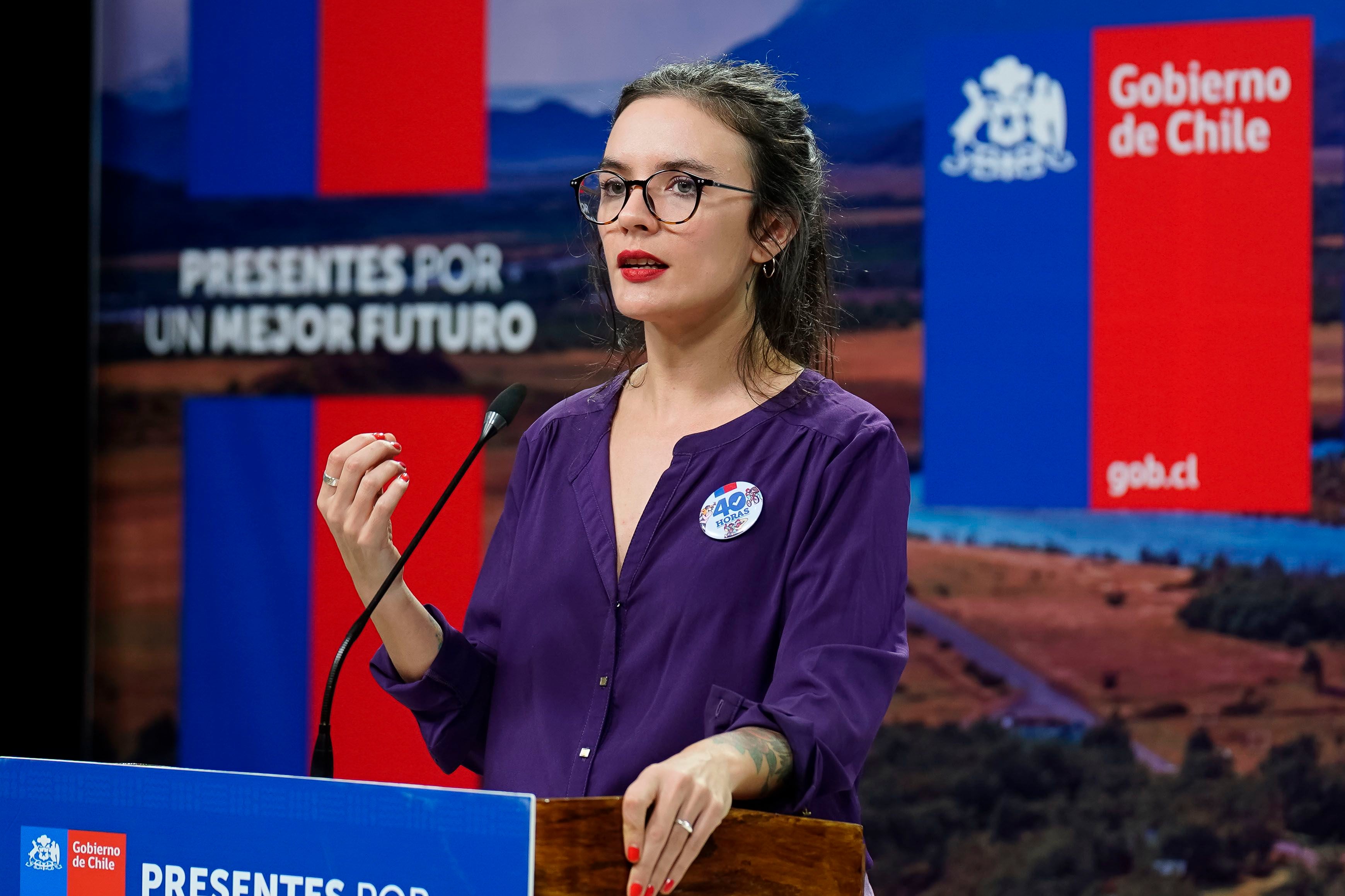 VOCERIA MINISTRA CAMILA VALLEJO