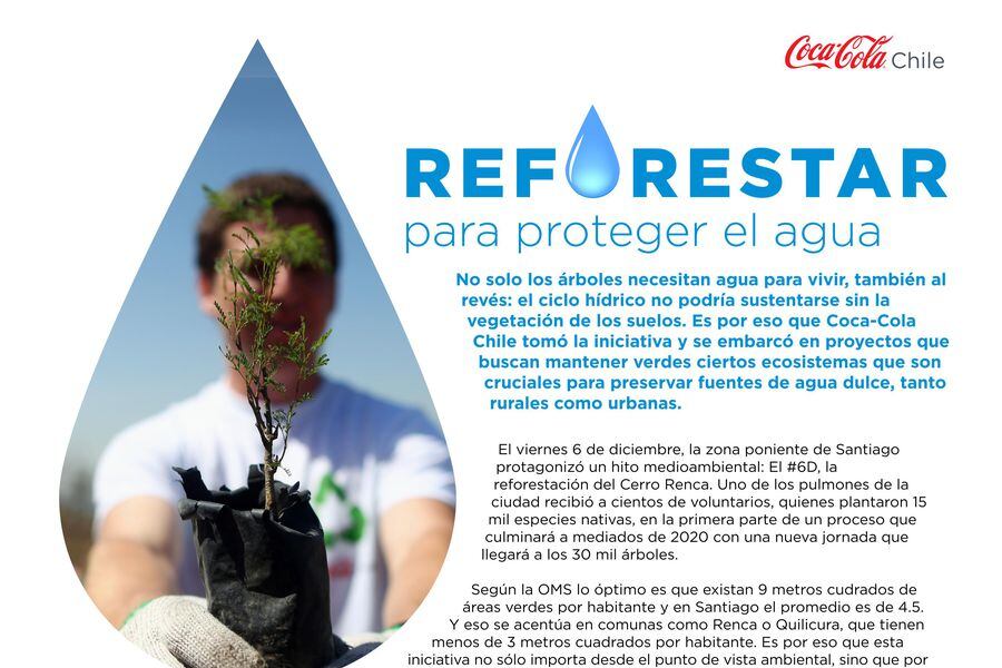 El compromiso de reforestar para proteger el agua - La Tercera