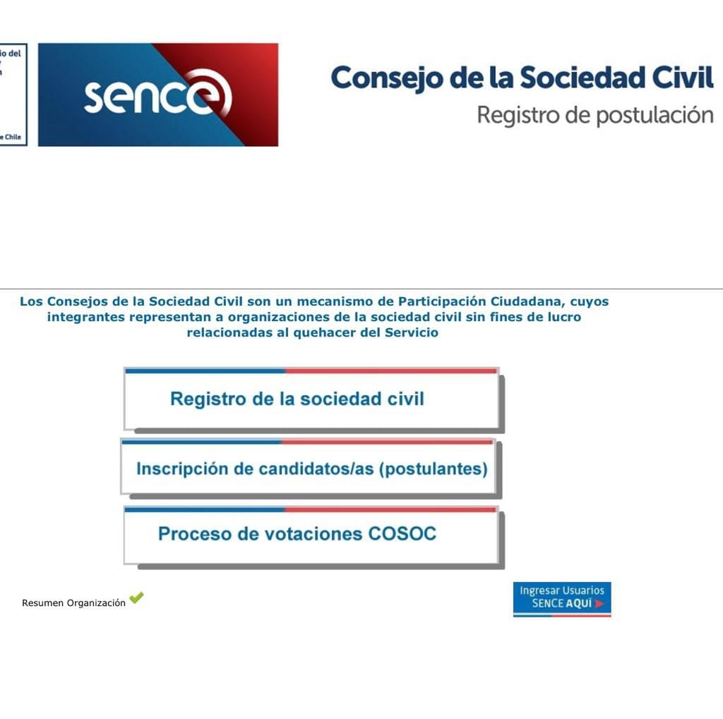 Sociedad Civil Sence