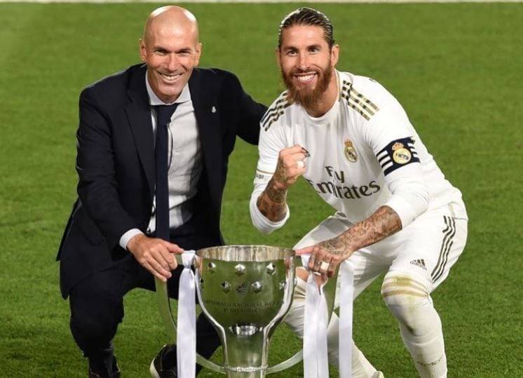 Sergio Ramos se despidió de Zidane tras el anuncio de su salida como técnico del Real Madrid.