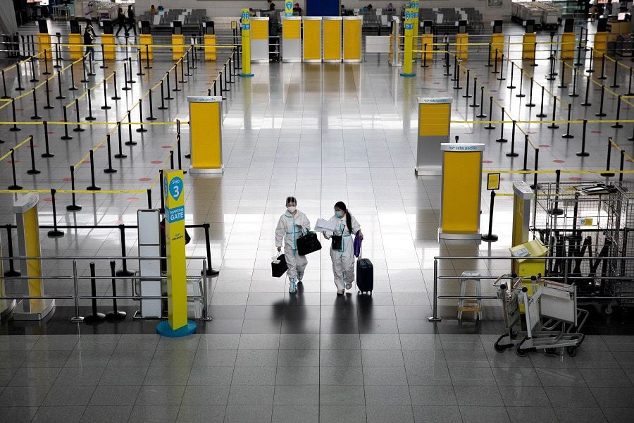 FILE PHOTO: Manila international airport amid Coronavirus outbreak