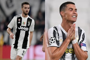 Miralem Pjanić y Cristiano Ronaldo, dos de los nombres que han aparecido en la nueva polémica de la Juventus.