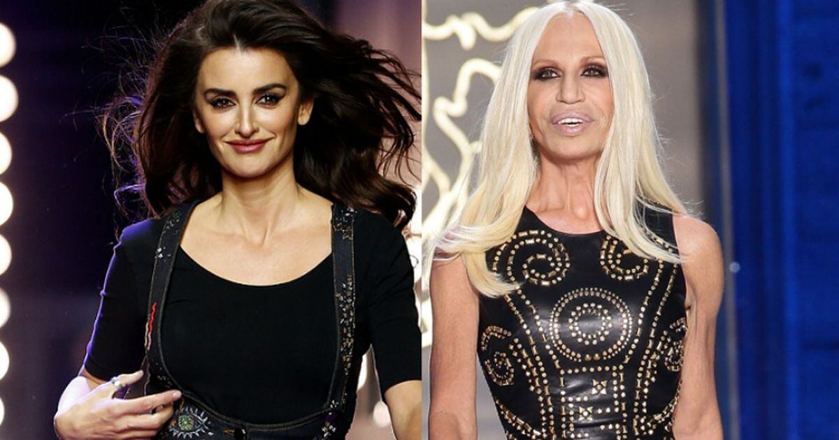 Penélope Cruz tenta, mas não consegue ficar parecida com Donatella Versace  - Quem