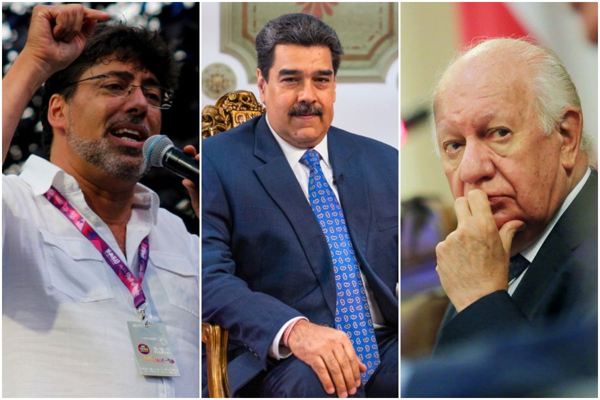 Daniel Jadue, Nicolás Maduro y Ricardo Lagos