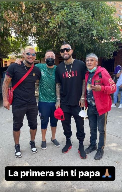 Arturo Vidal y su padre, Erasmo.