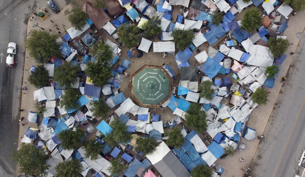 Vista aérea de la plaza de Reynosa, al norte de México. Foto: MSF.