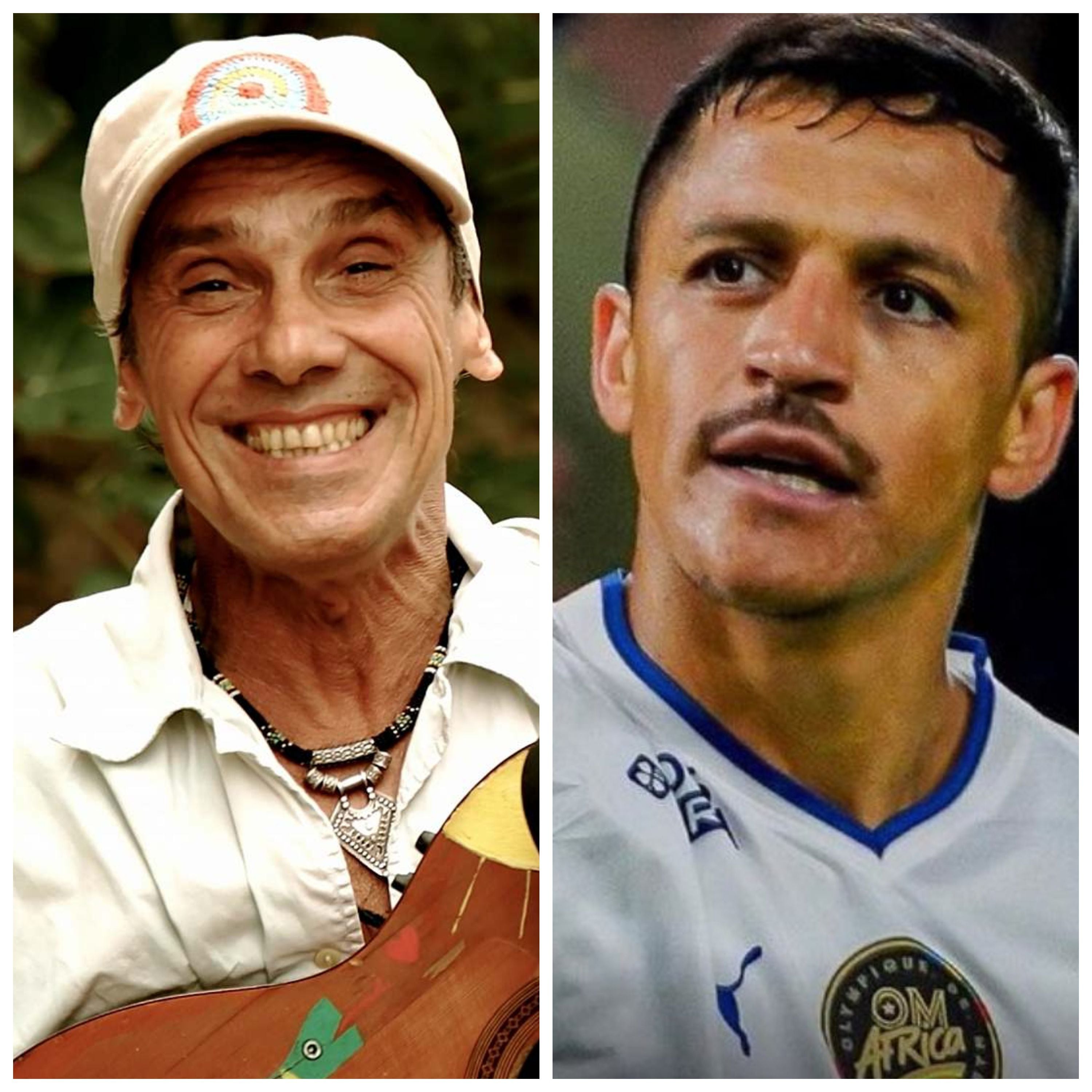 Manu Chao y Alexis Sánchez.