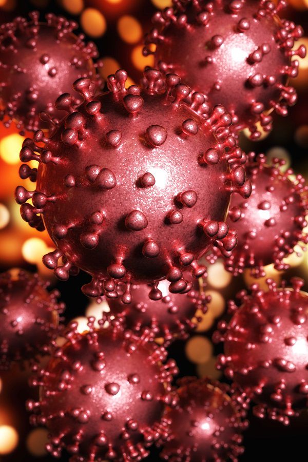 Künstlerische 3D Illustration des Coronavirus *** Artistic 3D illustration of the coronavirus 1044005265