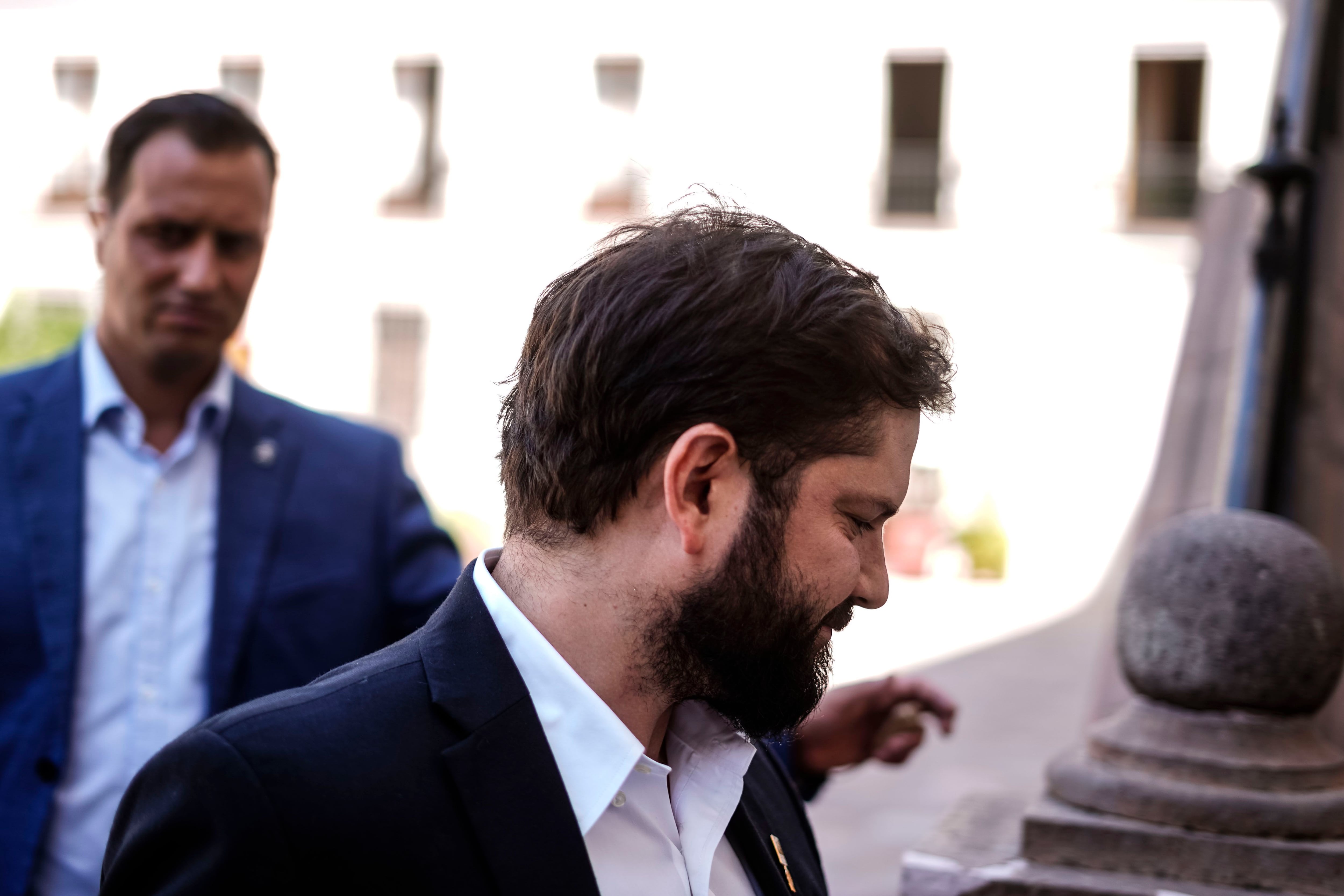 PRESIDENTE GABRIEL BORIC, CONVERSA  CON LA PRENSA EN PALACIO DE LA MONEDA