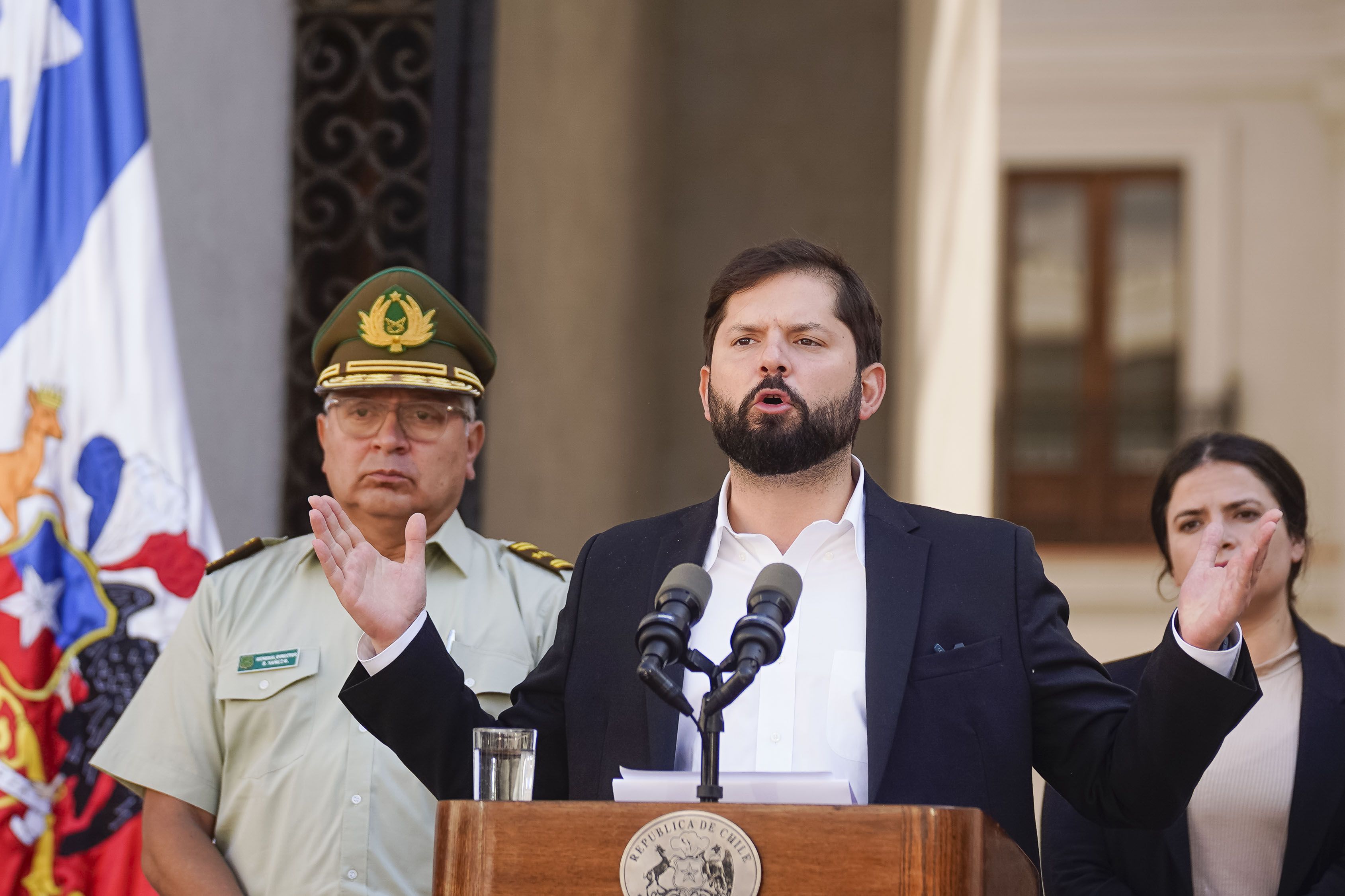 PRESIDENTE GABRIEL BORIC SE REFIERE, EN PALACIO DE LA MONEDA, A CARABINERA ASESINADA EN QUILPUE
