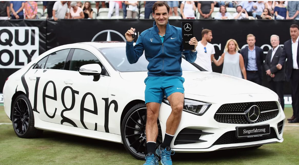 Roger Federer y su fiel relación con Mercedes-Benz