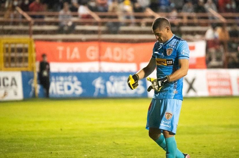 La imagen que expuso Raúl Delgado para apuntar a Matías Cano por su actitud en el Estadio Municipal de San Felipe.