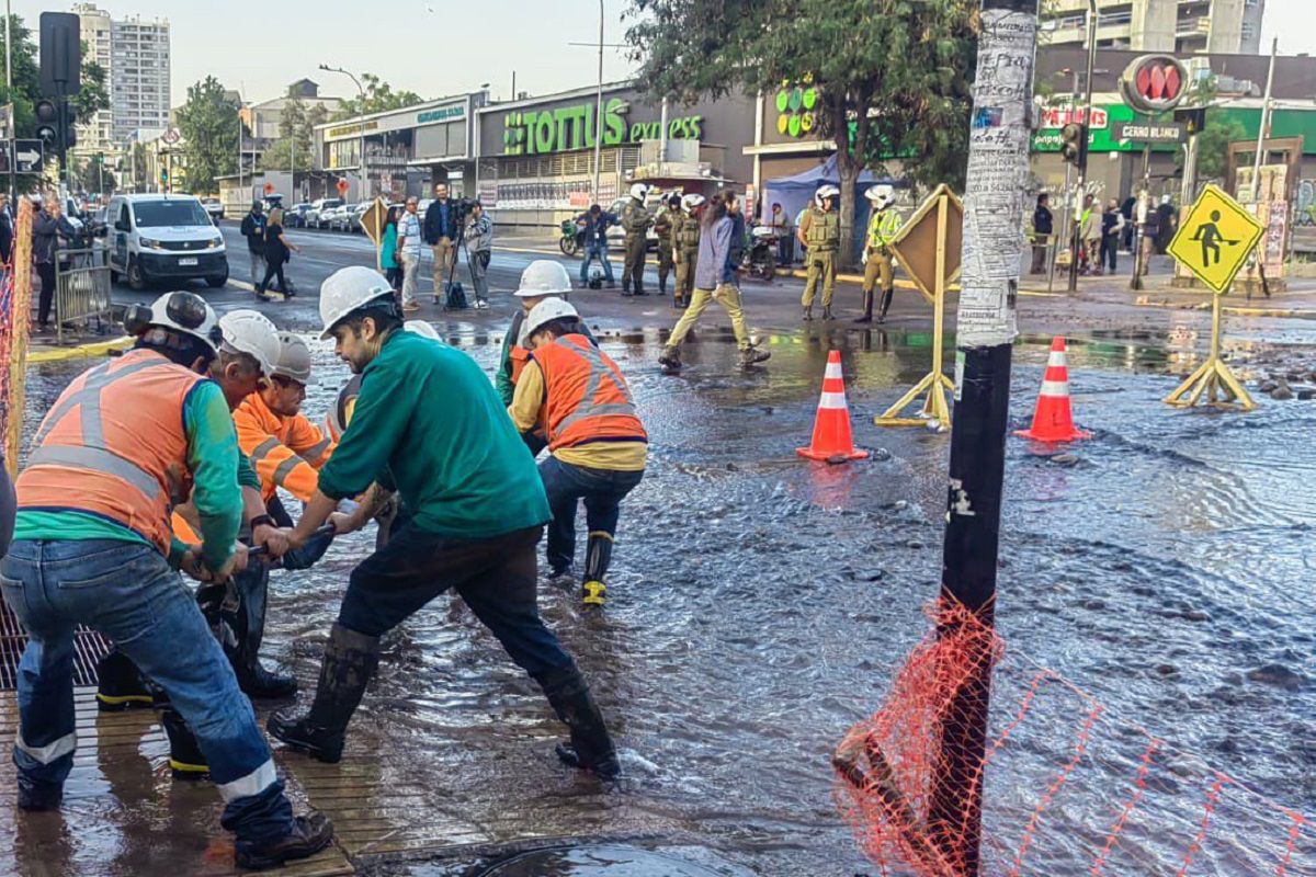 Rotura de matriz en Recoleta