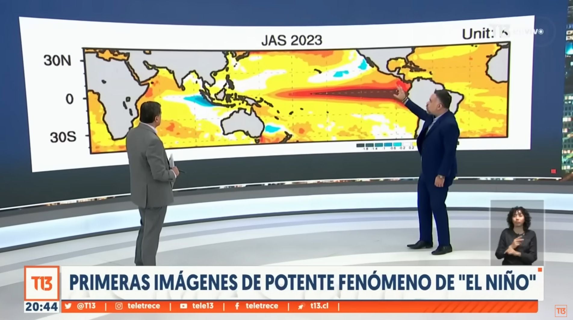 Primeras imágenes del potente fenómeno El Niño