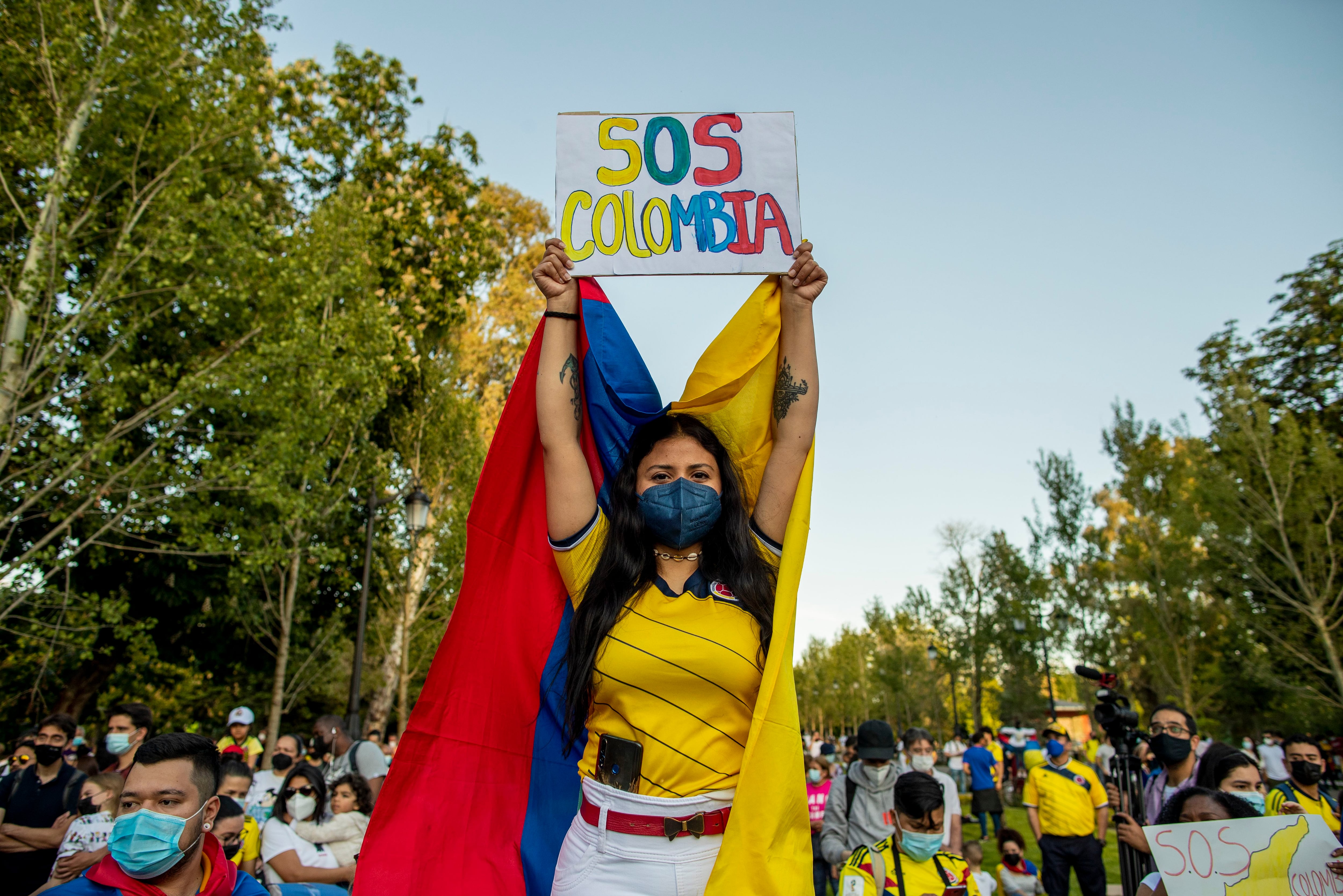 Protestas en apoyo a las demandas sociales de los colombianos en el mundo.