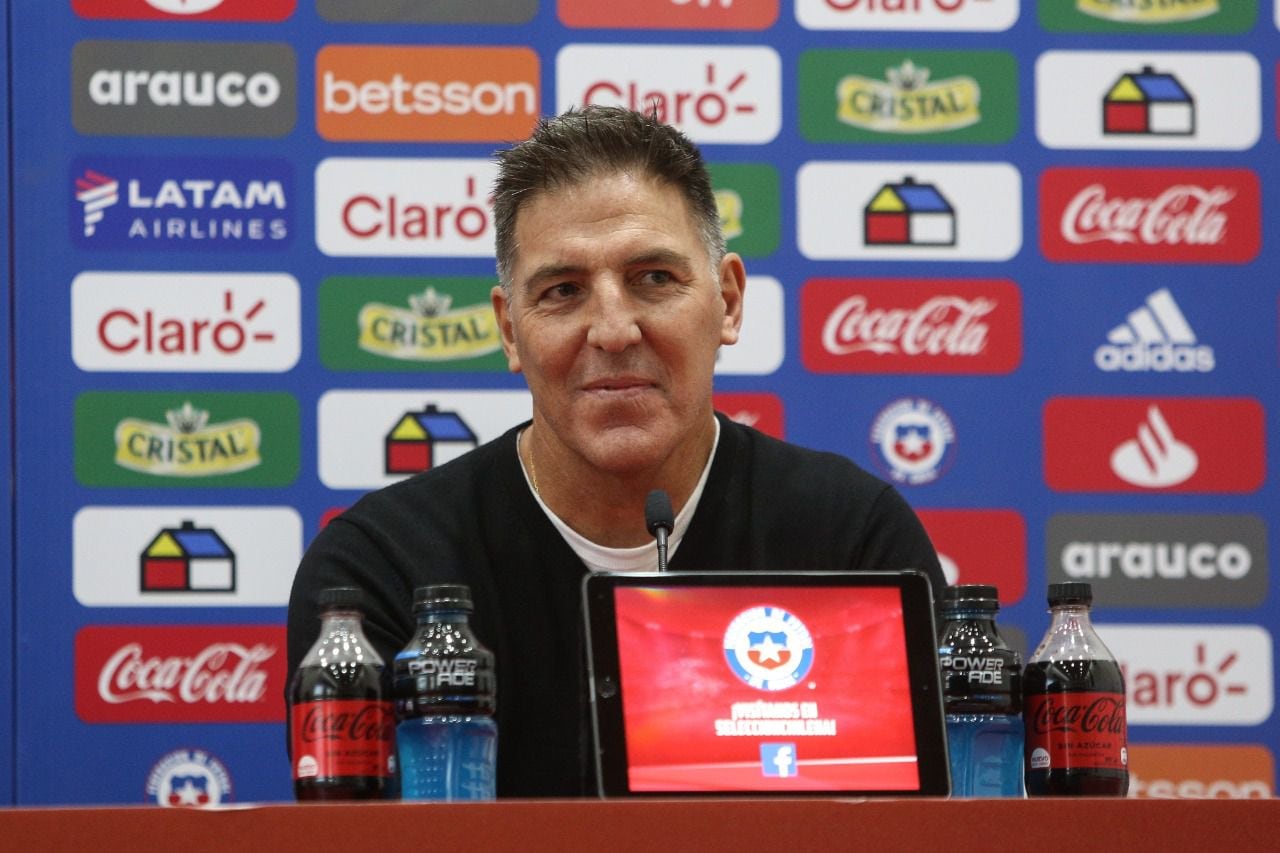 Eduardo Berizzo, en su presentación como seleccionador nacional