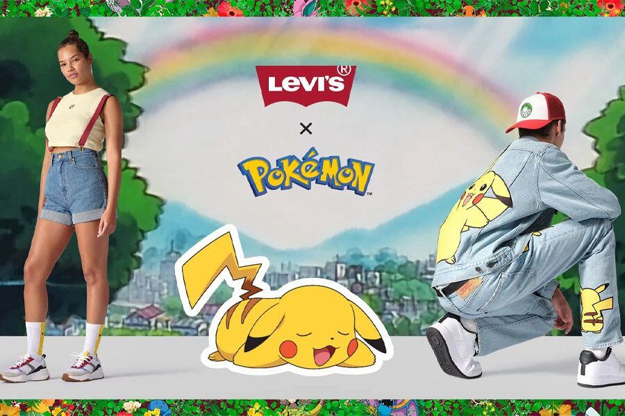 Levi's el lanzamiento de una nueva línea de ropa basada en Pokémon - La Tercera