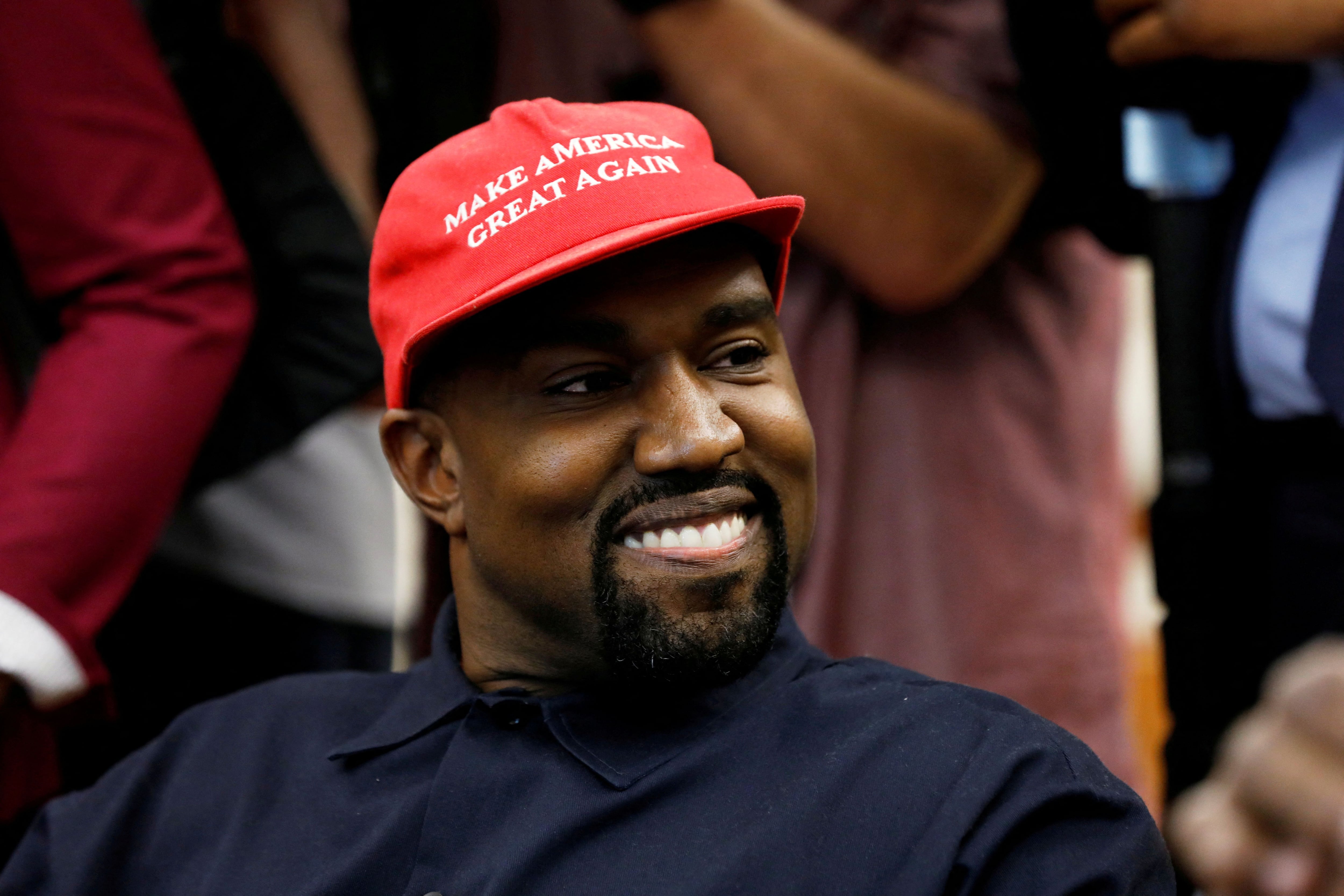 FILE PHOTO: Rapper Kanye West attends a meeting with U.S. President Trump at the White House in Washington