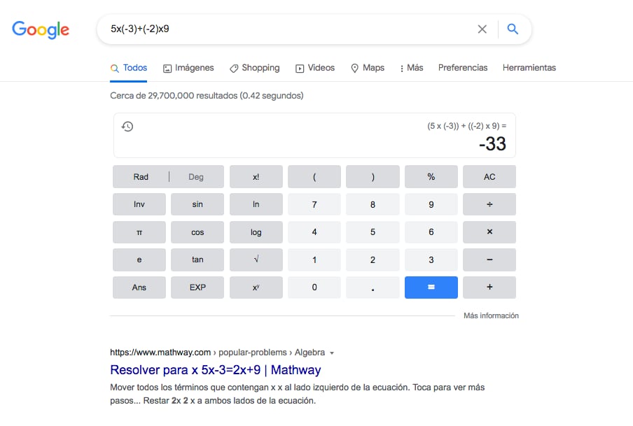 tips google calculadora