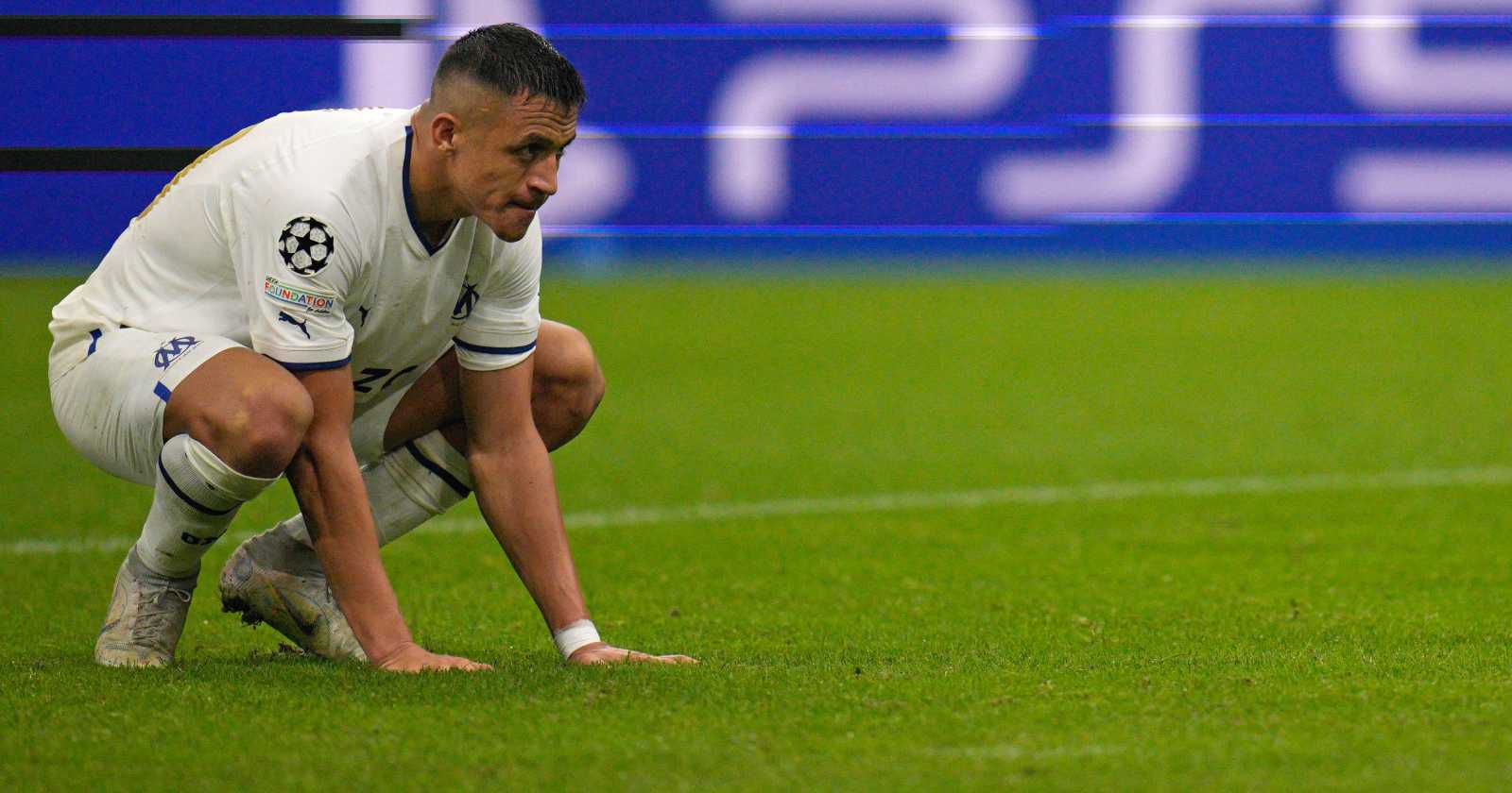 Alexis Sánchez, en un partido del Marsella.