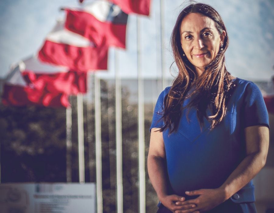 Cecilia Pérez, en el Estadio Nacional