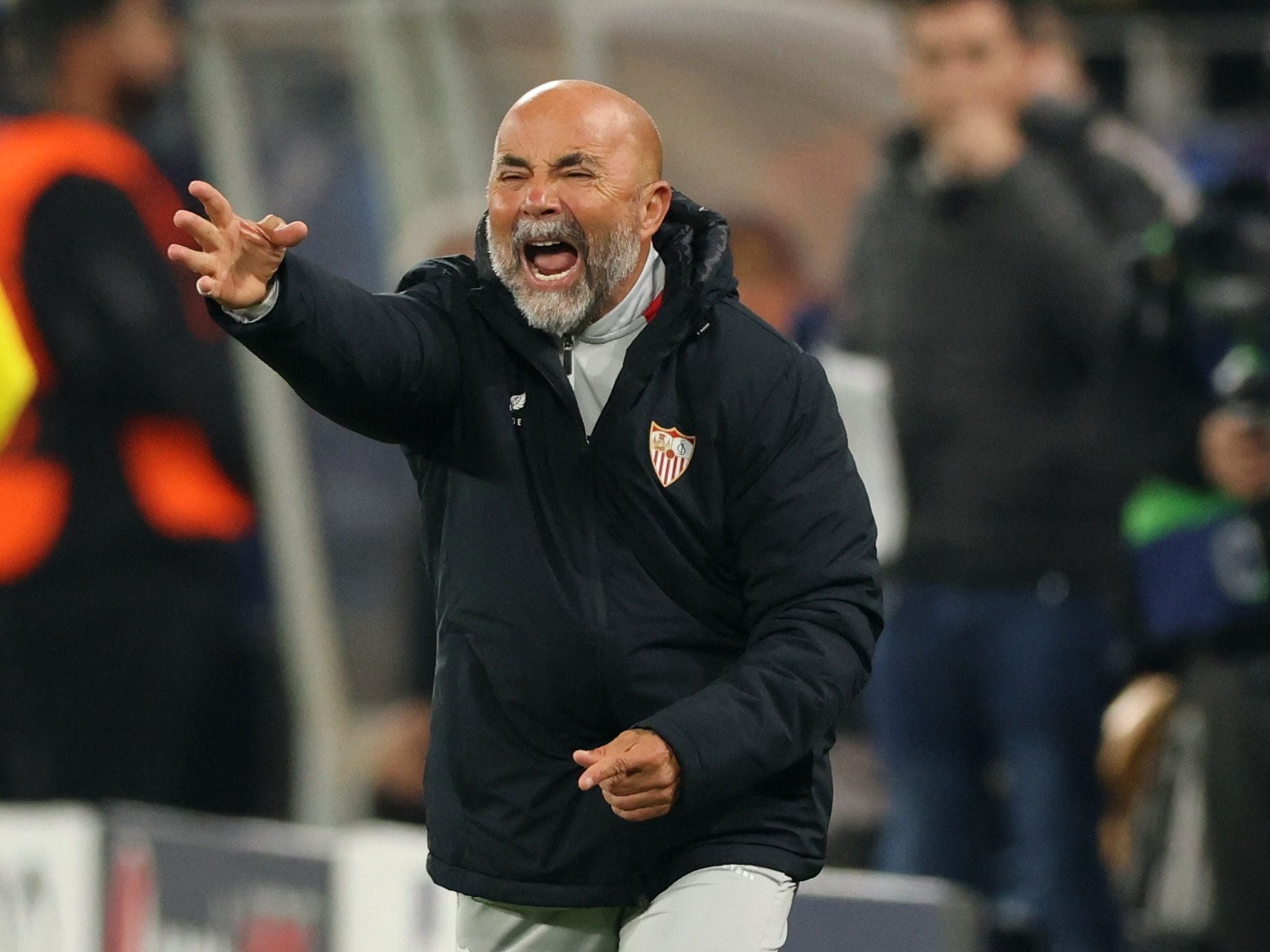 Sampaoli, en un partido del Sevilla