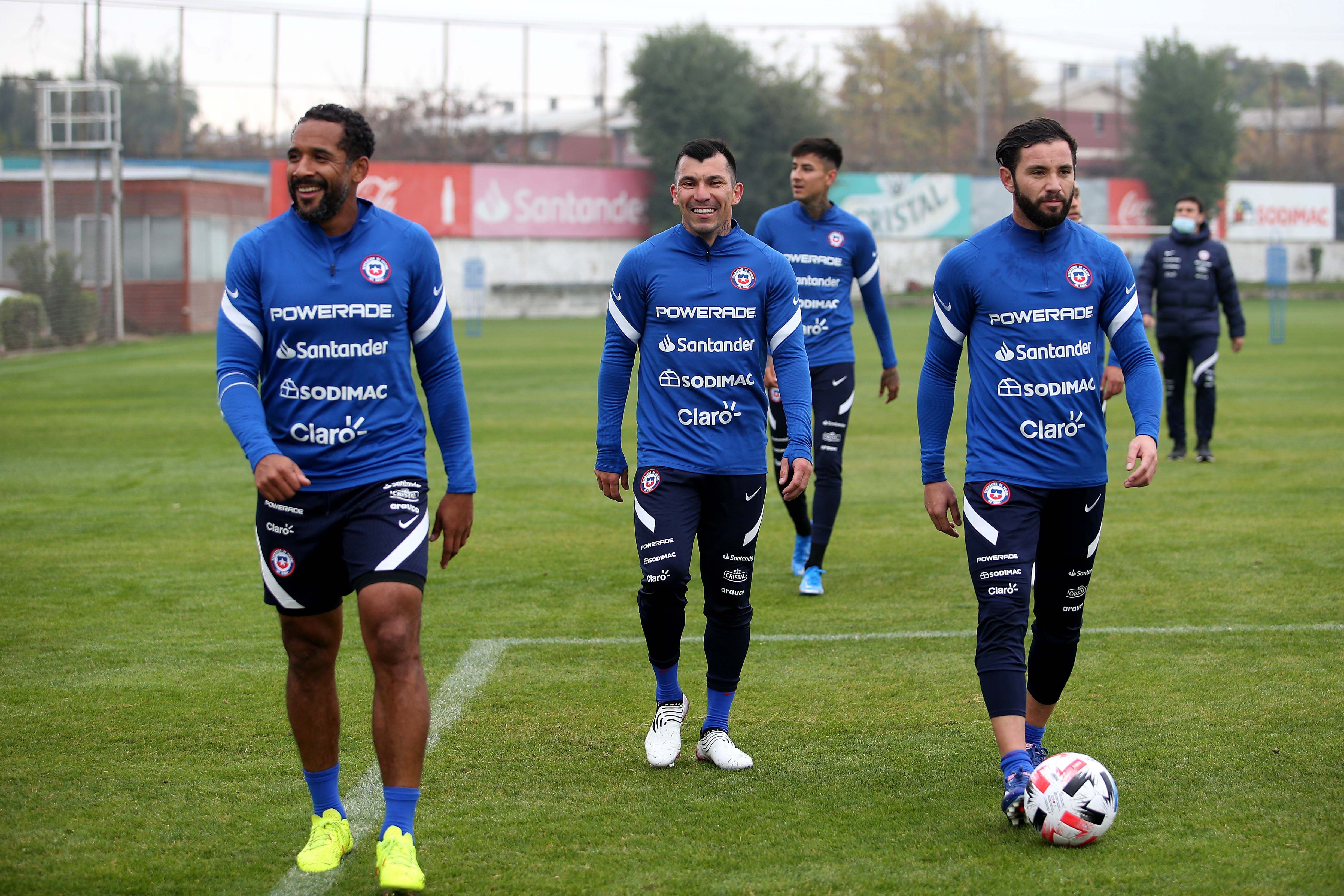 Un entrenamiento de la Roja en Pinto Durán