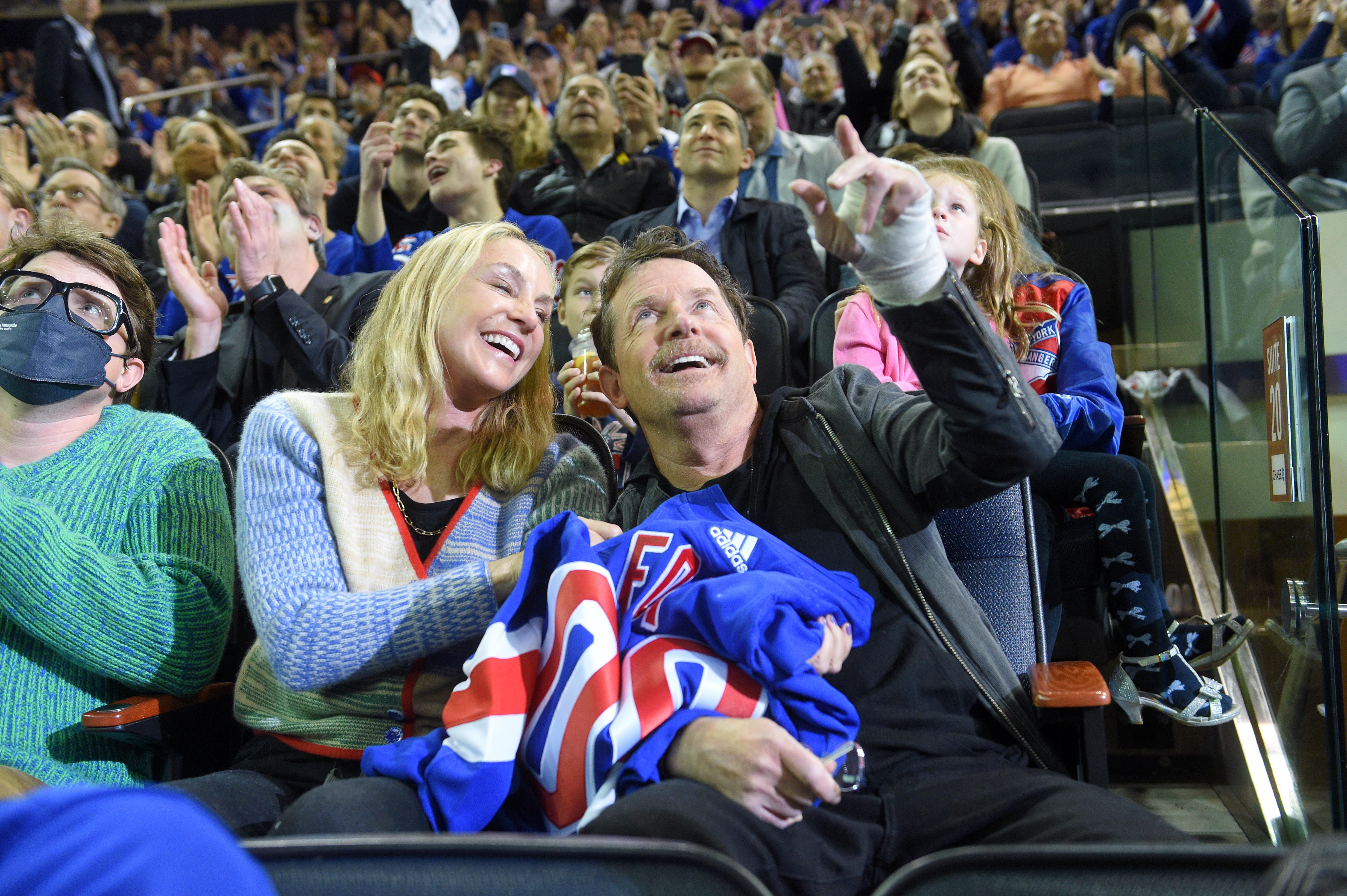 Celebrities Attend The New York Rangers vs Pittsburgh Penguins Playoffs