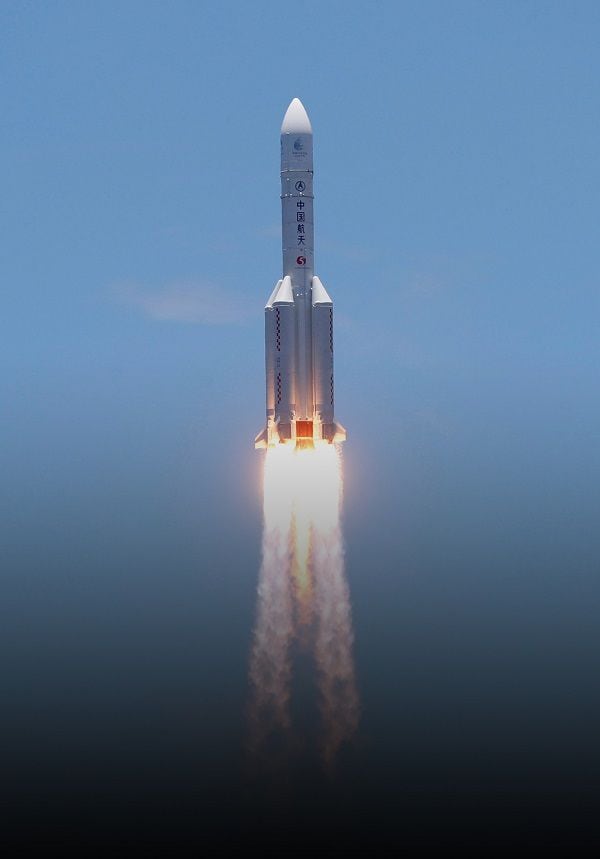 Long March 5 Y-4 rocket carrying unmanned Mars probe of Tianwen-1 mission takes off in Wenchang