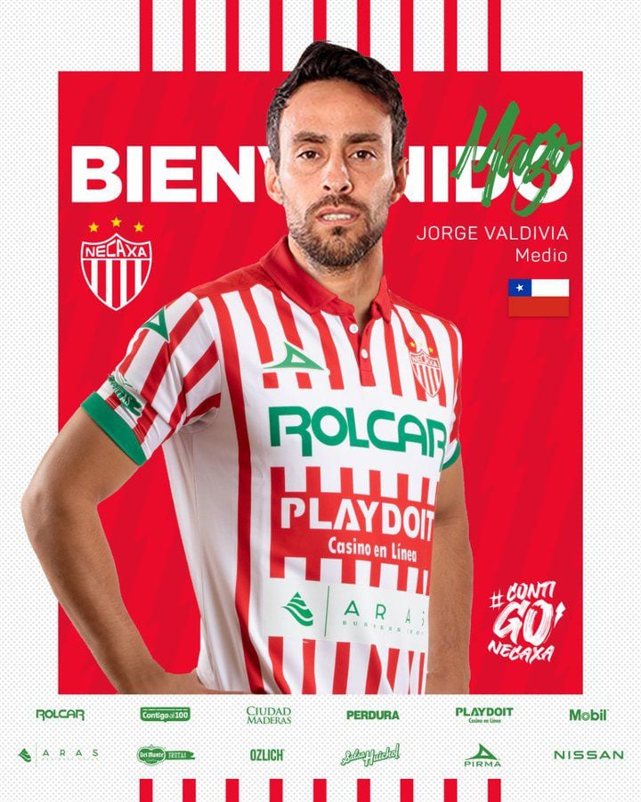 Jorge Valdivia fue presentado en Necaxa.