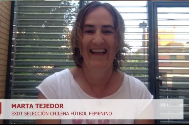 Marta Tejedor, en su participación en El diván del Kily, el programa de conversación de El Deportivo.