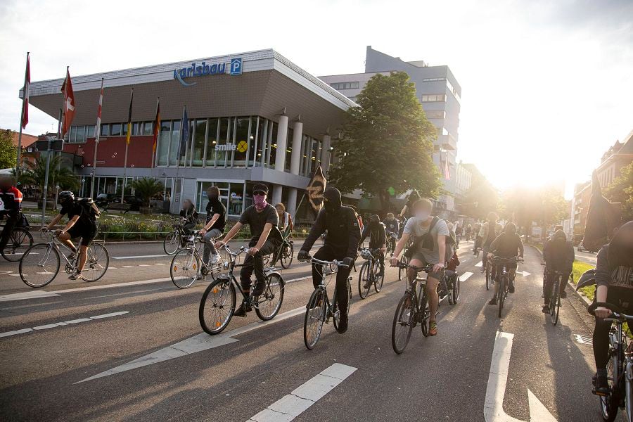 Fahrraddemo nach Gerichtsprozess: Gegen Leerstand und Repression Am 16. Juni 2020 haben rund 70 Menschen an einer Fahrr