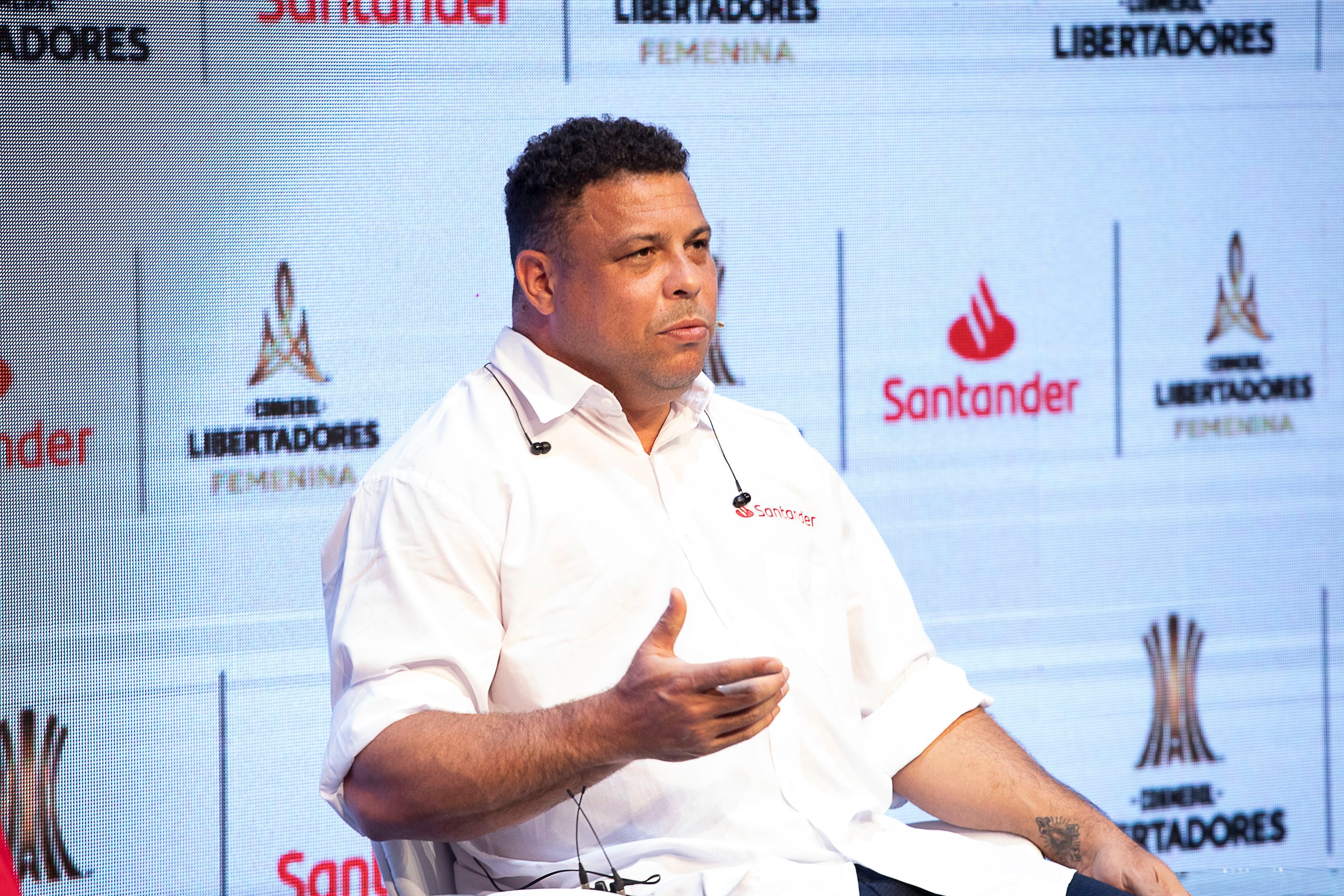 Ronaldo, en la conferencia de prensa previa a la final de la Copa Libertadores.