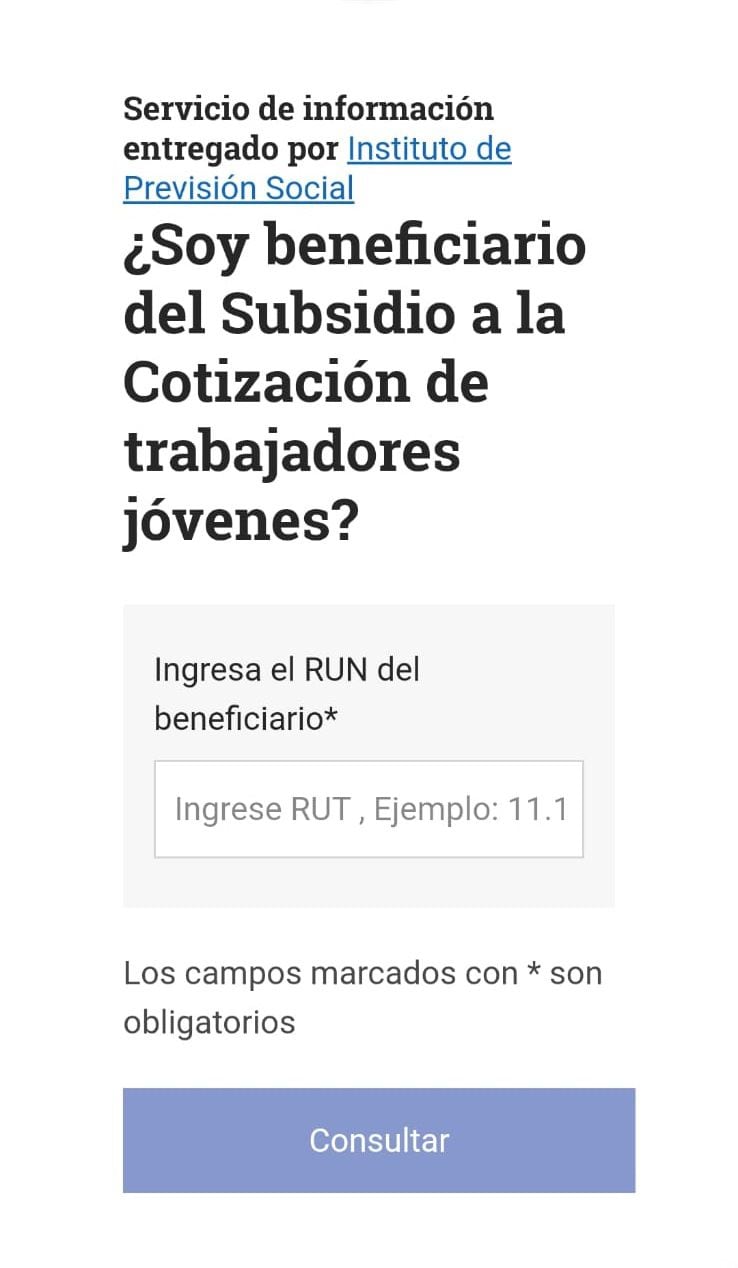 Subsidio a la cotización de trabajadores jóvenes