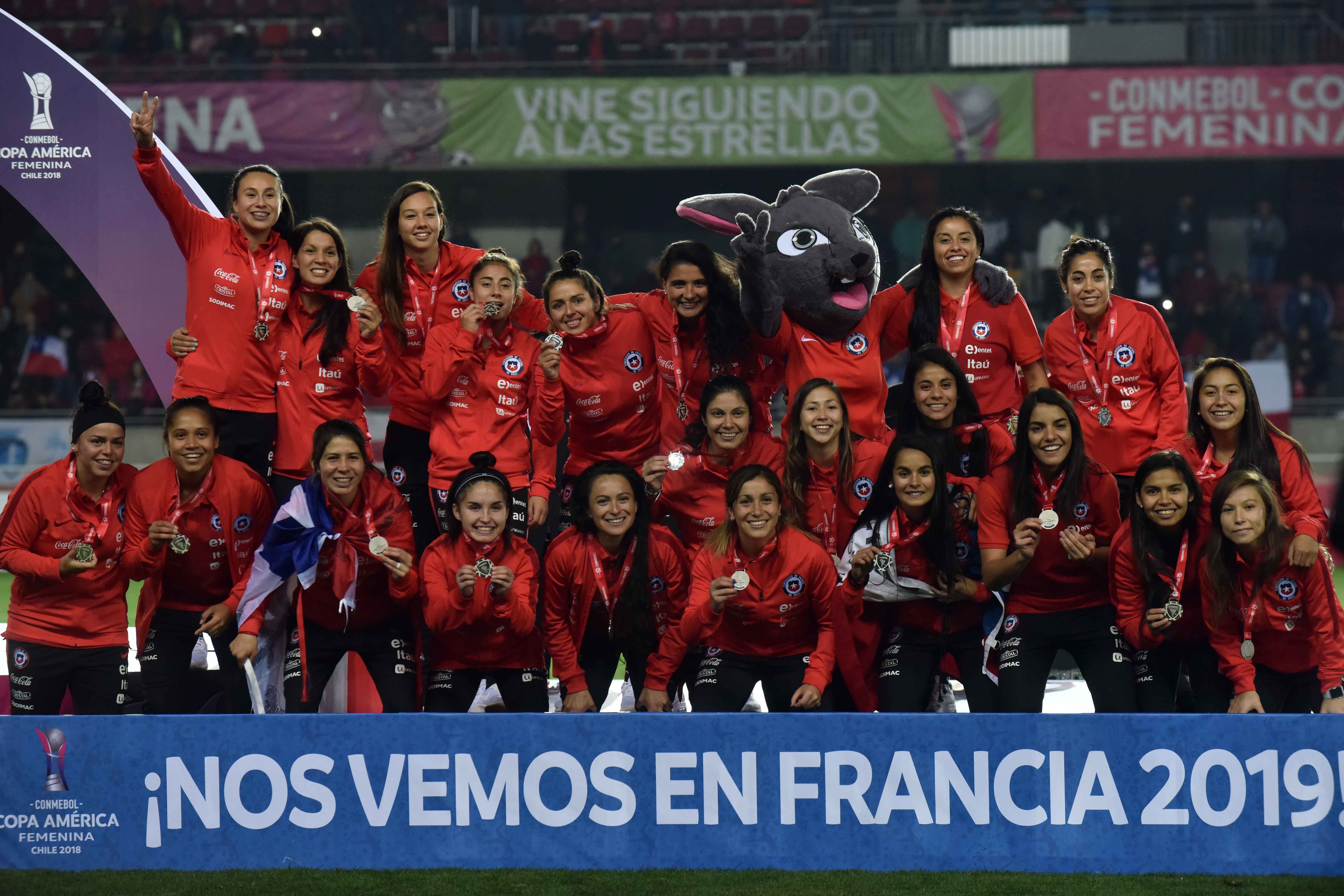 Chile celebra el segundo puesto en la Copa América.