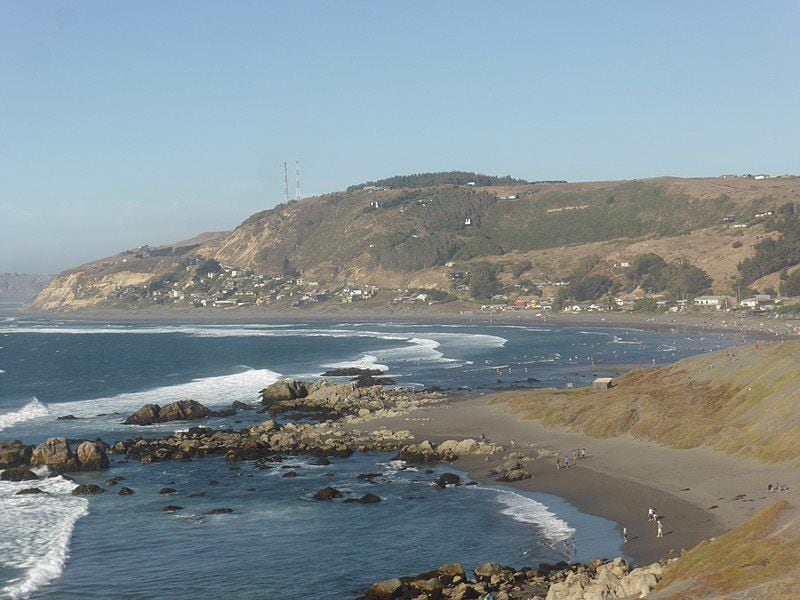 Playa de Matanzas, localidad costera perteneciente a la comuna de Navidad en la sexta Región.