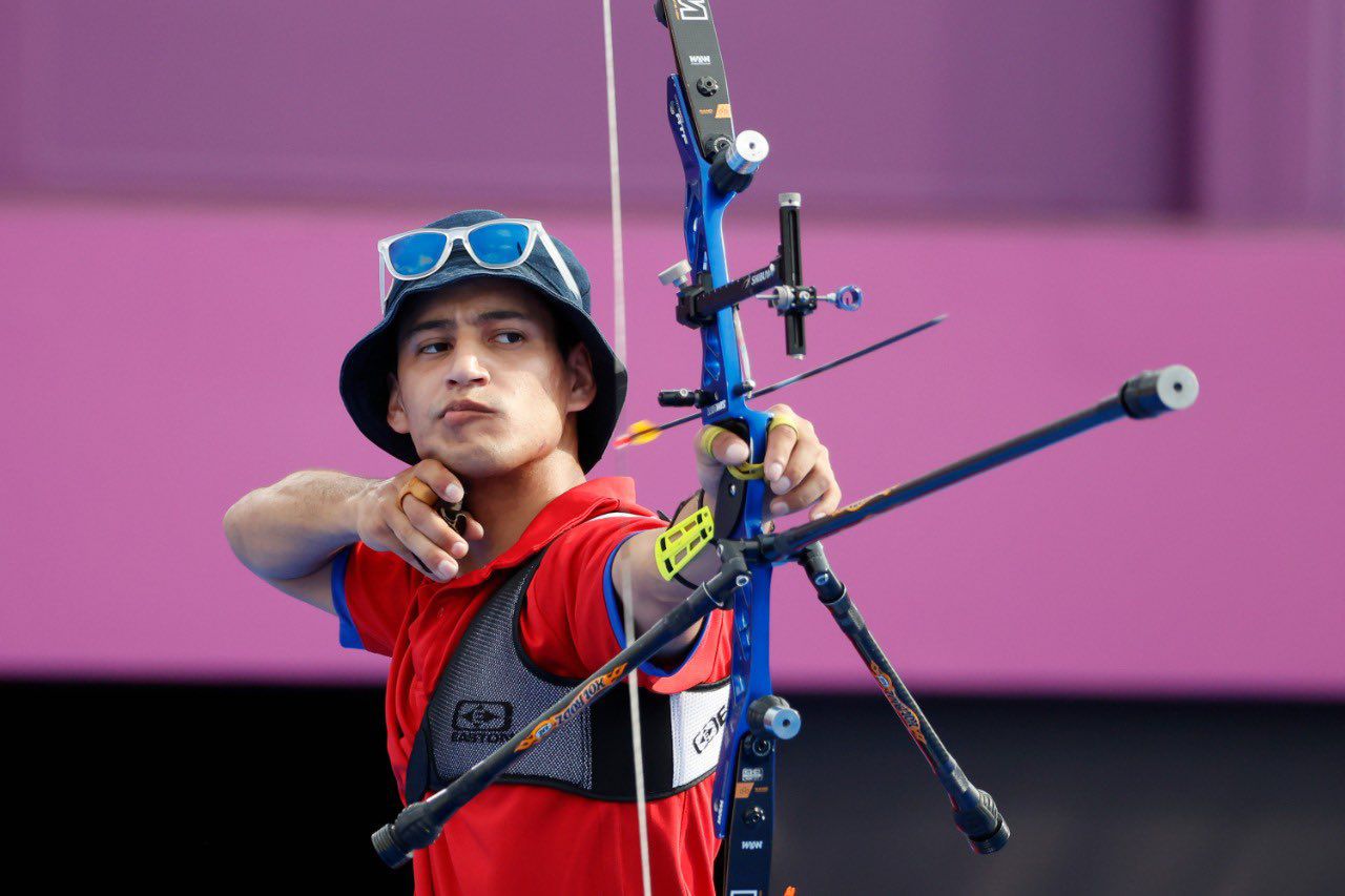 Andrés Aguilar quedó fuera de la competencia tras caer en la primera ronda eliminatoria del tiro con arco en Tokio 2020.