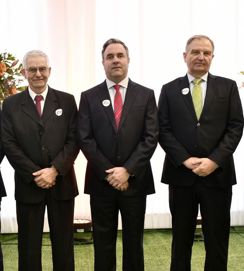 Pablo Coquelet, Nicomedes Campos y Mauricio Helmrich von Elgott.