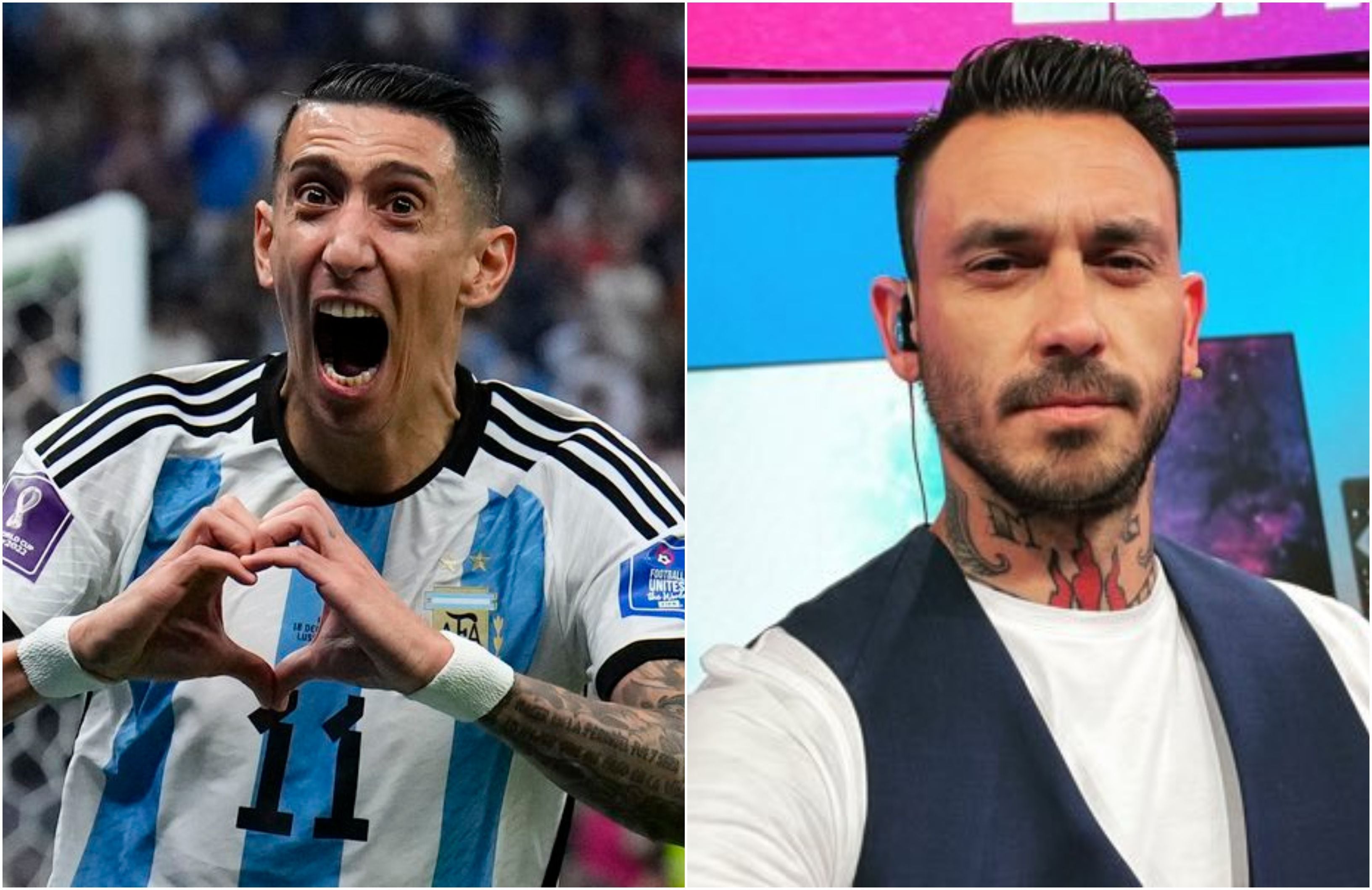 Ángel Di María y Mauricio Pinilla.