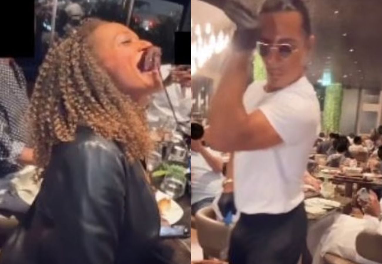 Isabel dos Santos con Salt Bae