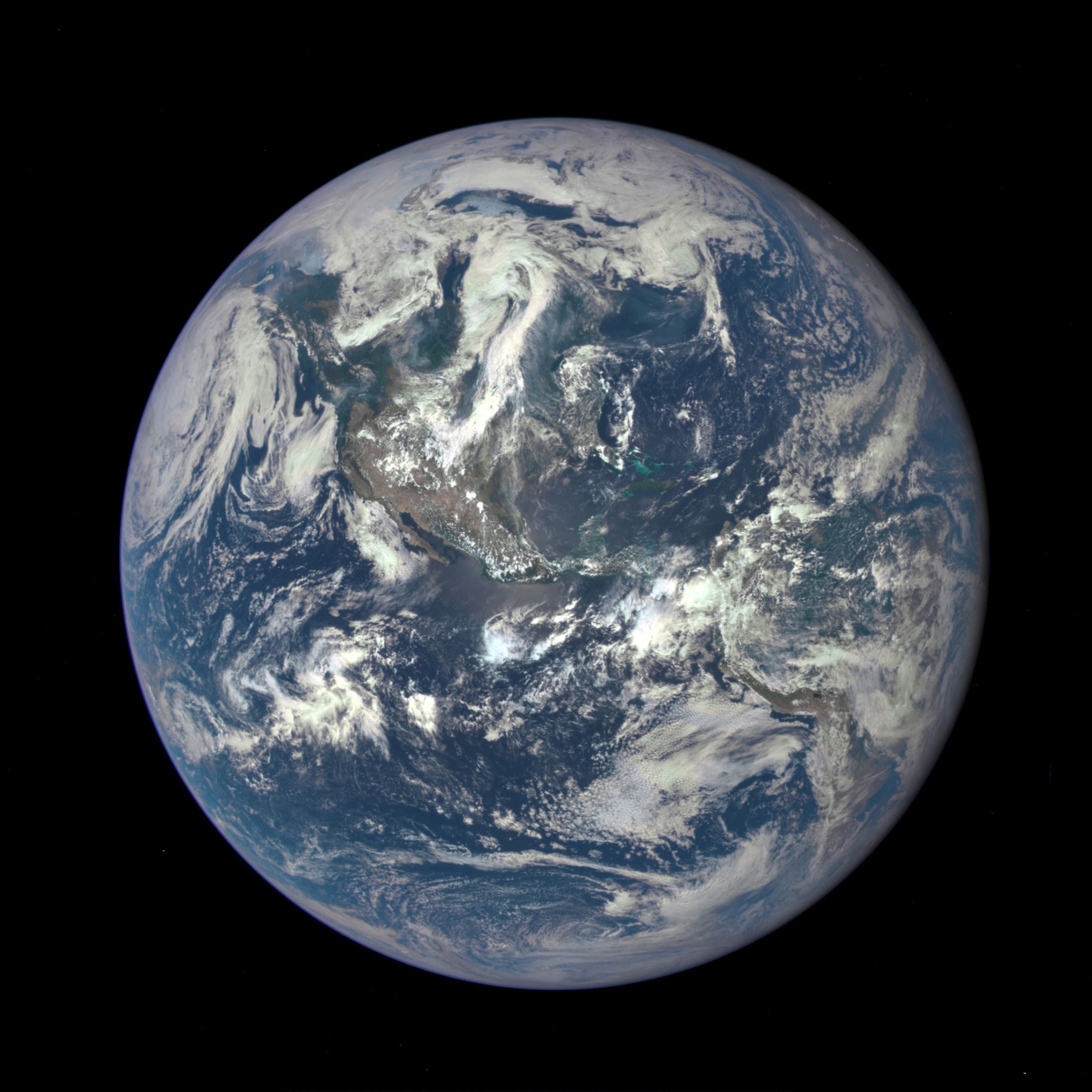 FILE PHOTO: NASA's Earth Polychromatic Imaging Camera image of earth