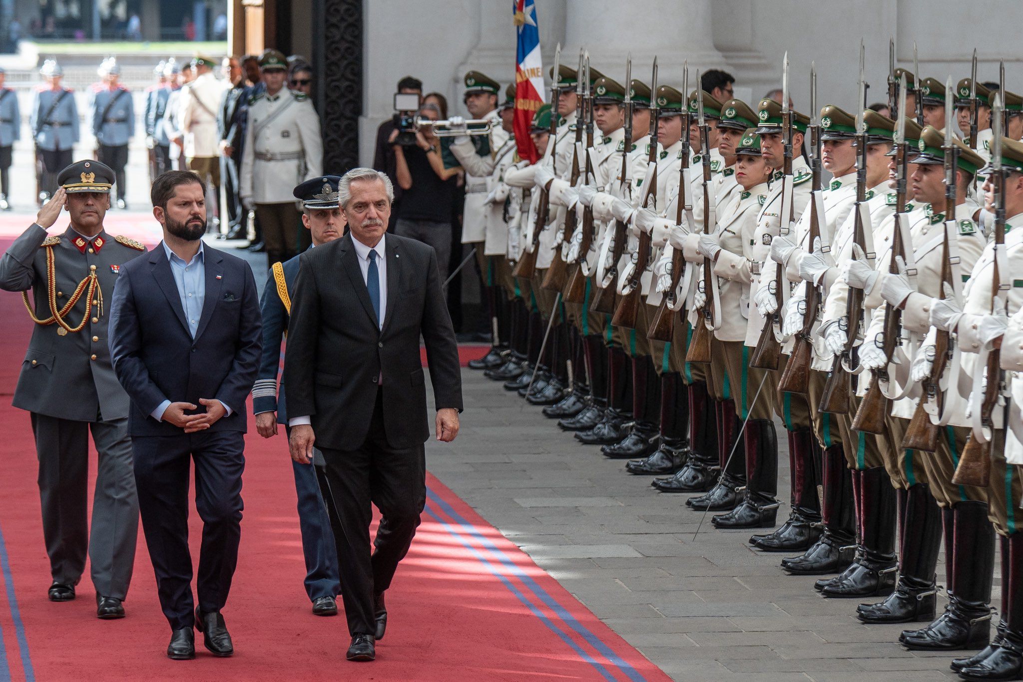 Alberto Fernández y Gabriel Boric