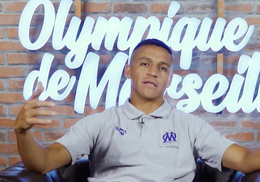 Alexis Sánchez, en entrevista con el Olympique de Marsella.