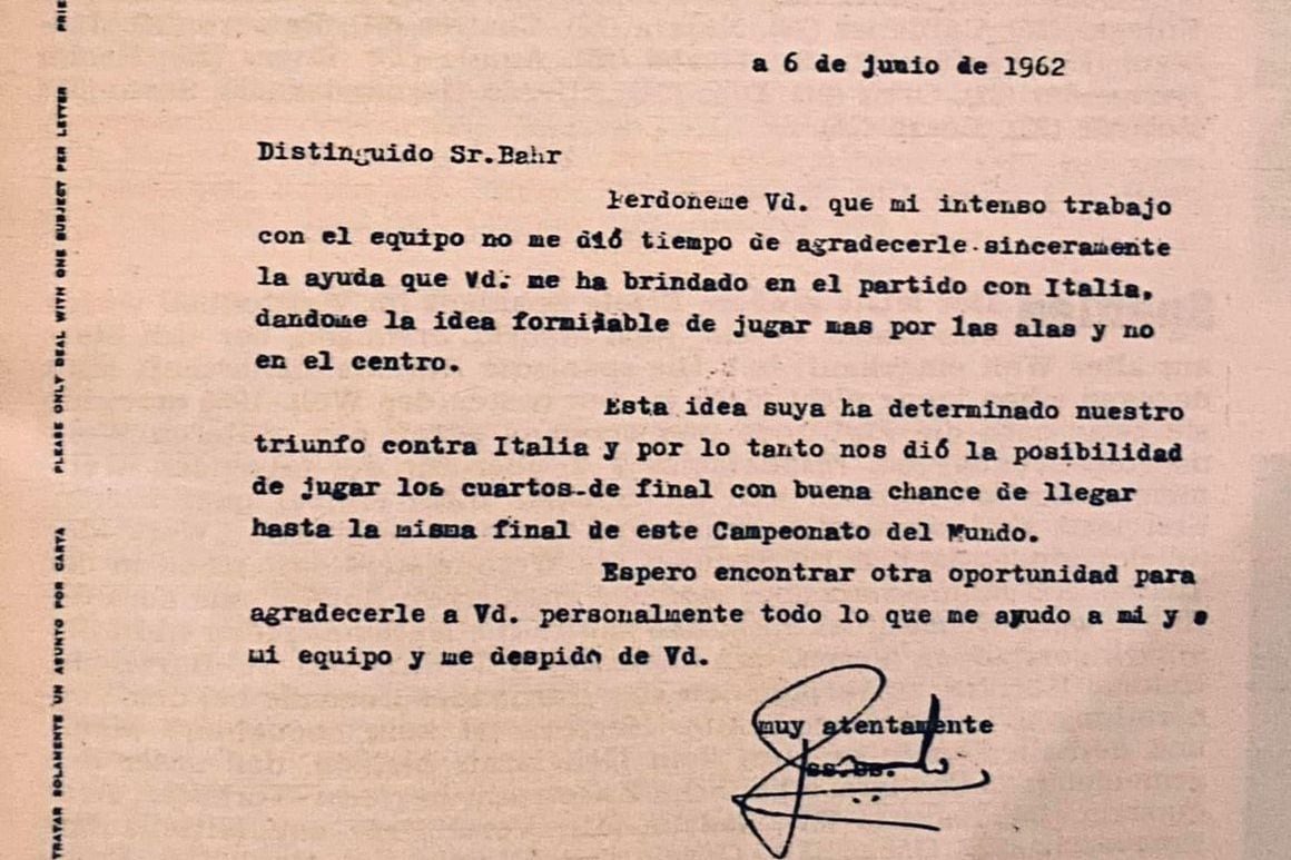 Carta Fernando Riera