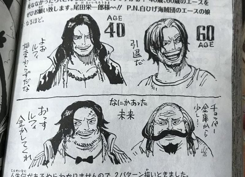Eiichiro Oda dibuja como lucirían Luffy y Ace con 40 y 60 años - La Tercera