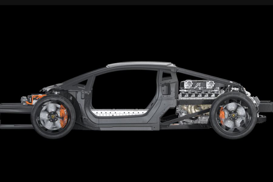 Lamborghini presenta el nuevo chasis de su próximo modelo - La Tercera