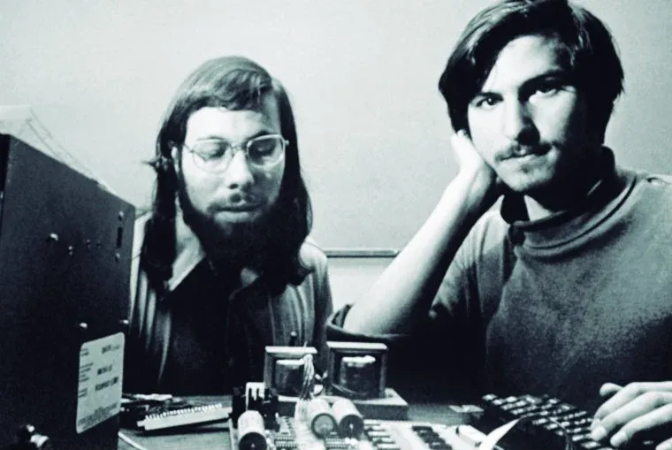 Steve Wozniak y Jobs