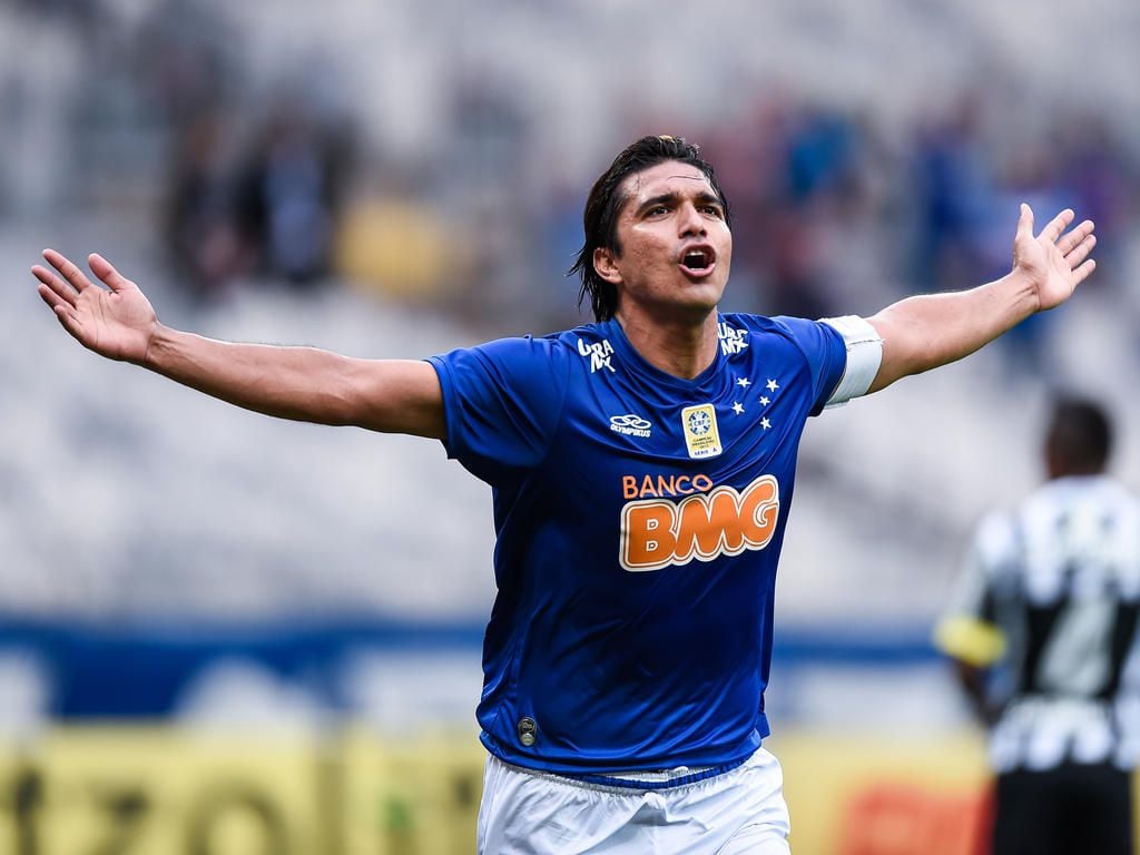 Marcelo Moreno Martins, con la camiseta de Cruzeiro